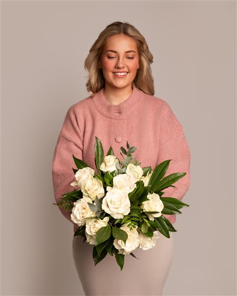 Dozen Long Stemmed White Roses