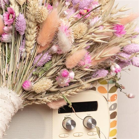 Pink Dried Bridal Bouquet
