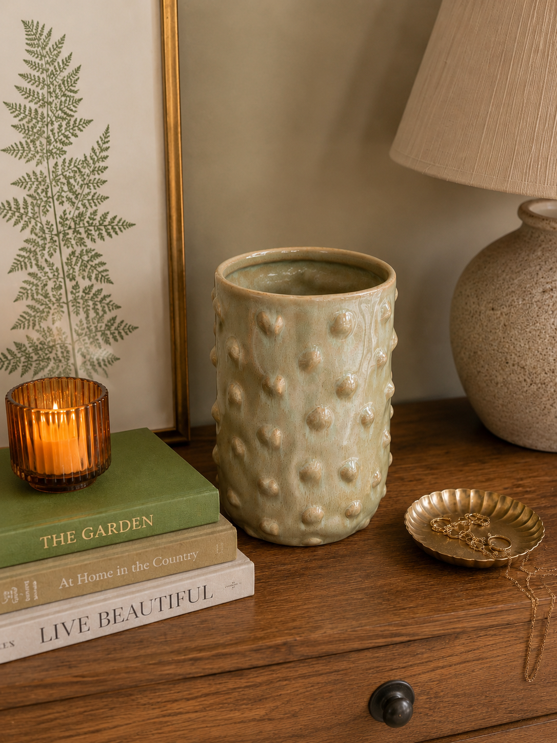 Textured Rustic Vase