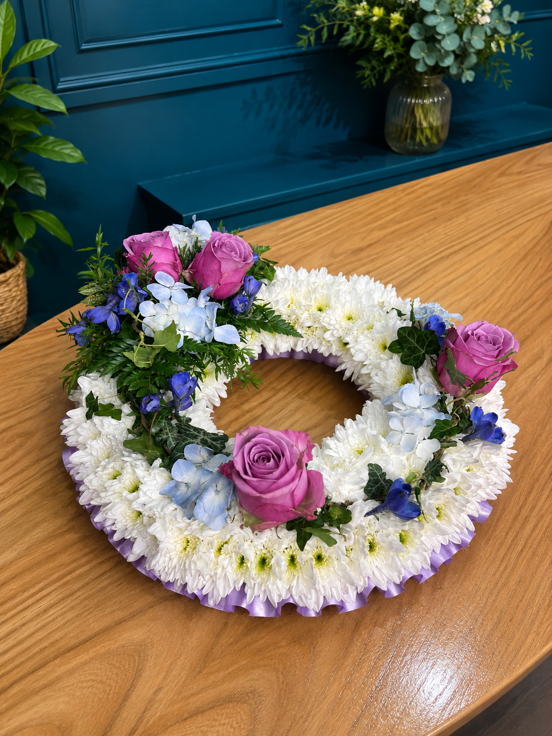 Purple And Blue Wreath