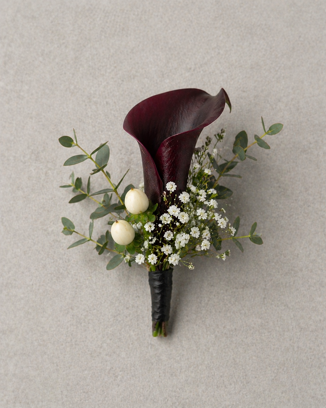 Burgundy Frost Buttonhole