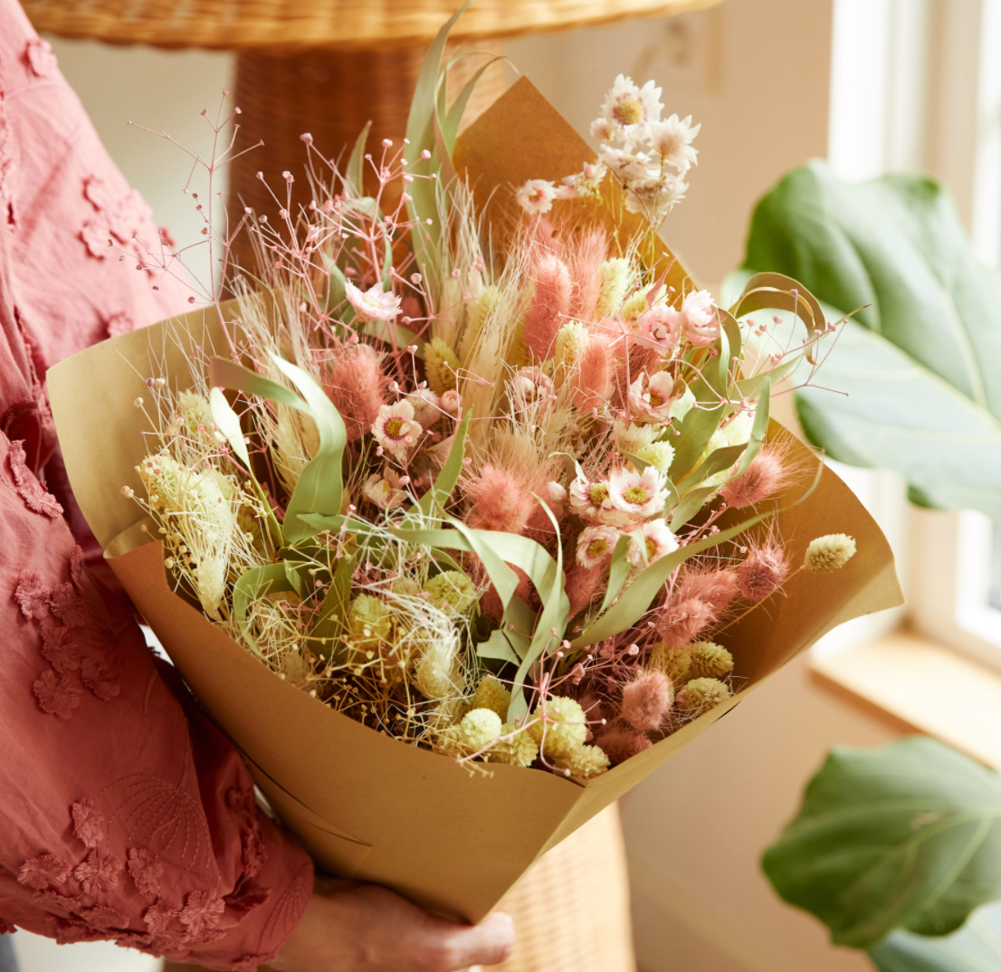 Blush Dried Flower Bouquet