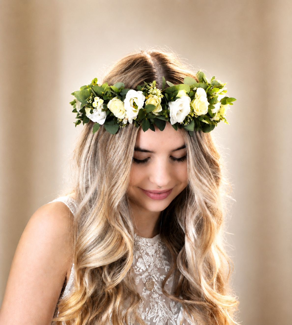Flower Crown Classic White