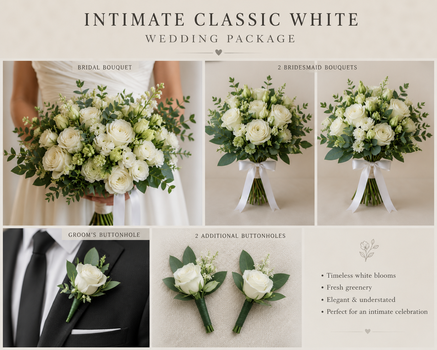 Classic White Intimate Wedding Package