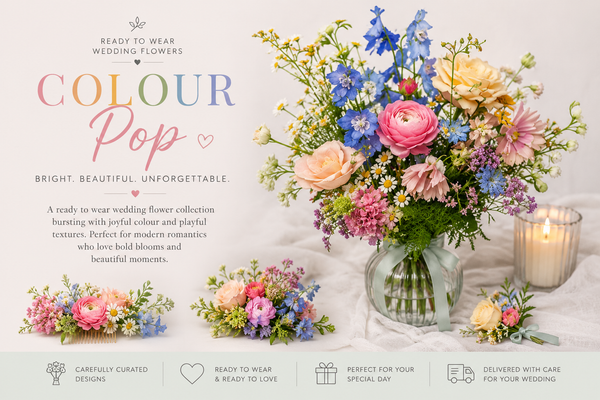 Colour Pop Wedding Flowers