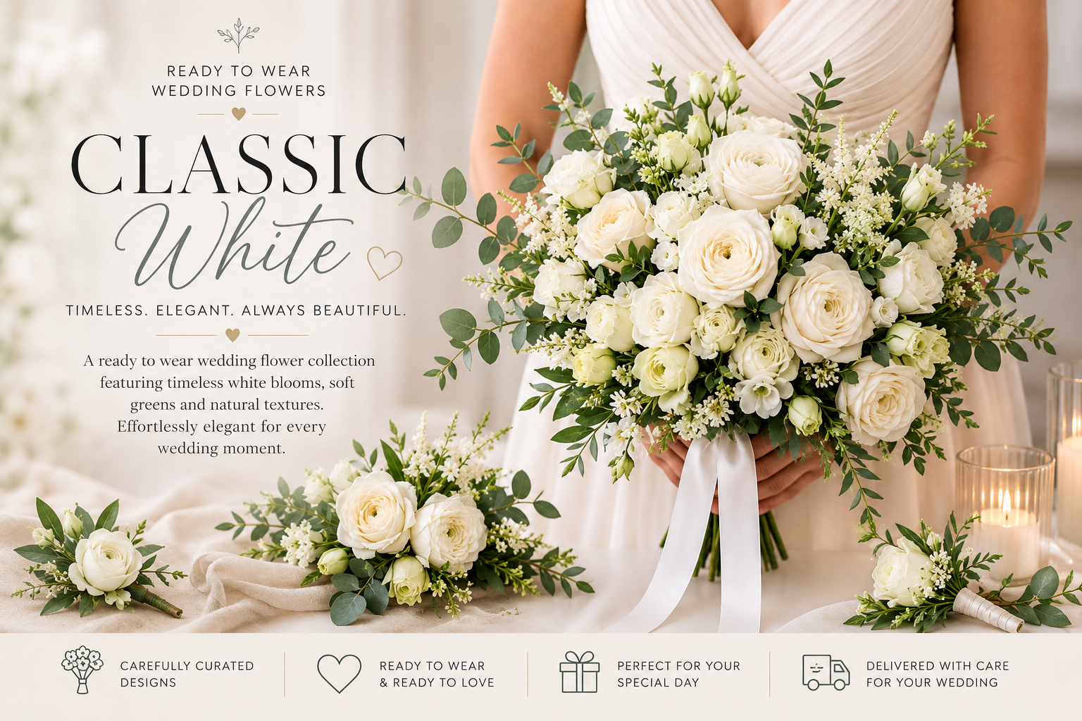 Classic White Wedding Flowers