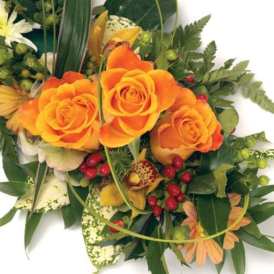 Loose Floral Cross