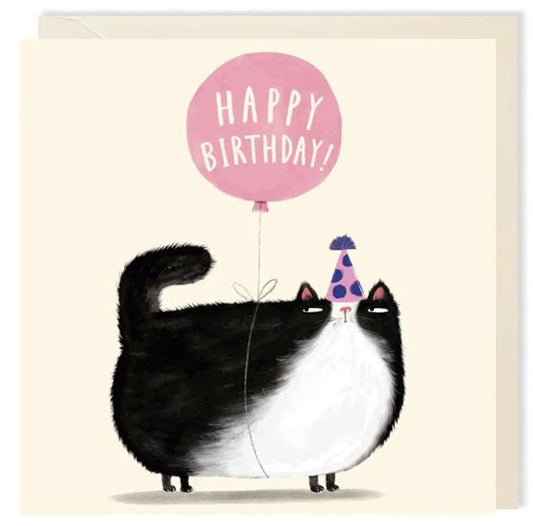 Fat Cat Greeting Card