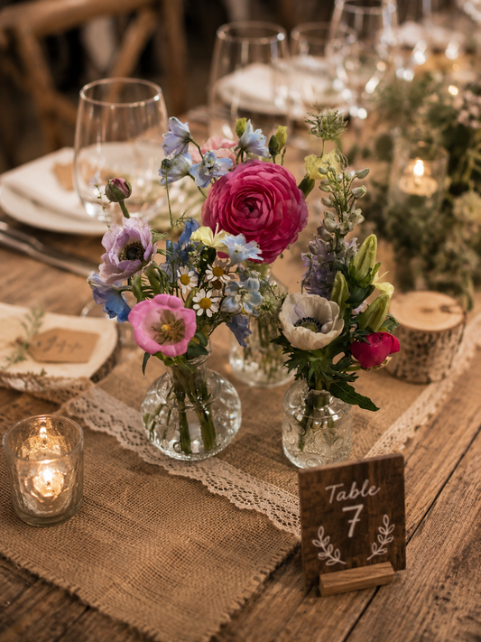 Country Colour Trio Of Vases