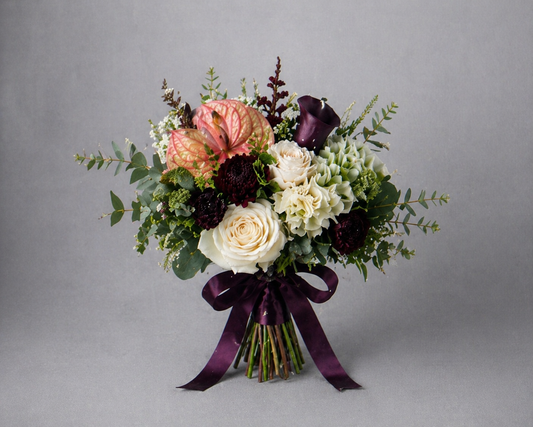 Burgundy Frost Bridesmaid Bouquet