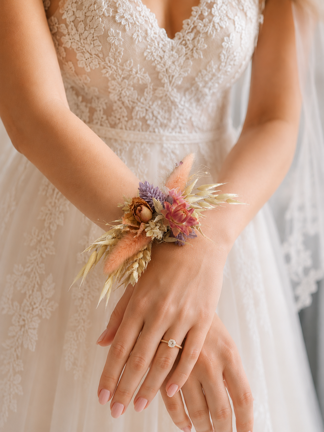 Pink Dried Corsage