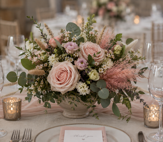 Blush Boho Table Center