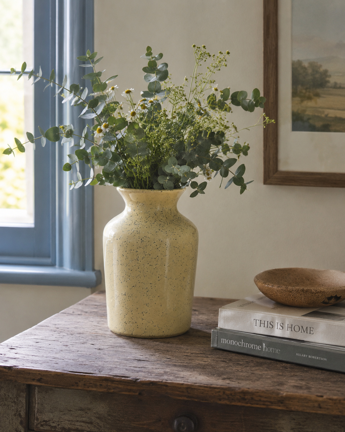 Yellow Rustic Vase
