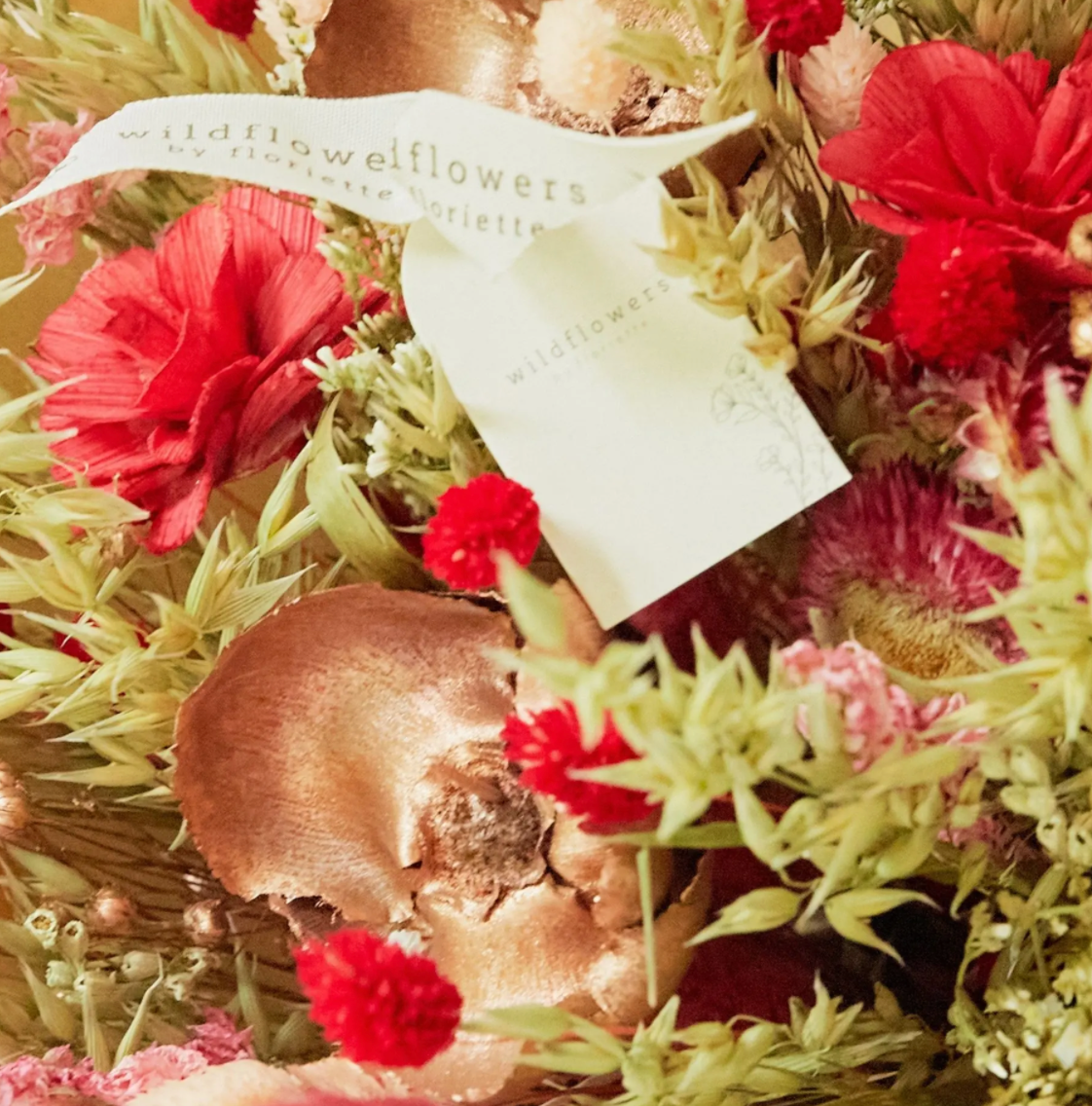 Classic Dried Red Bouquet