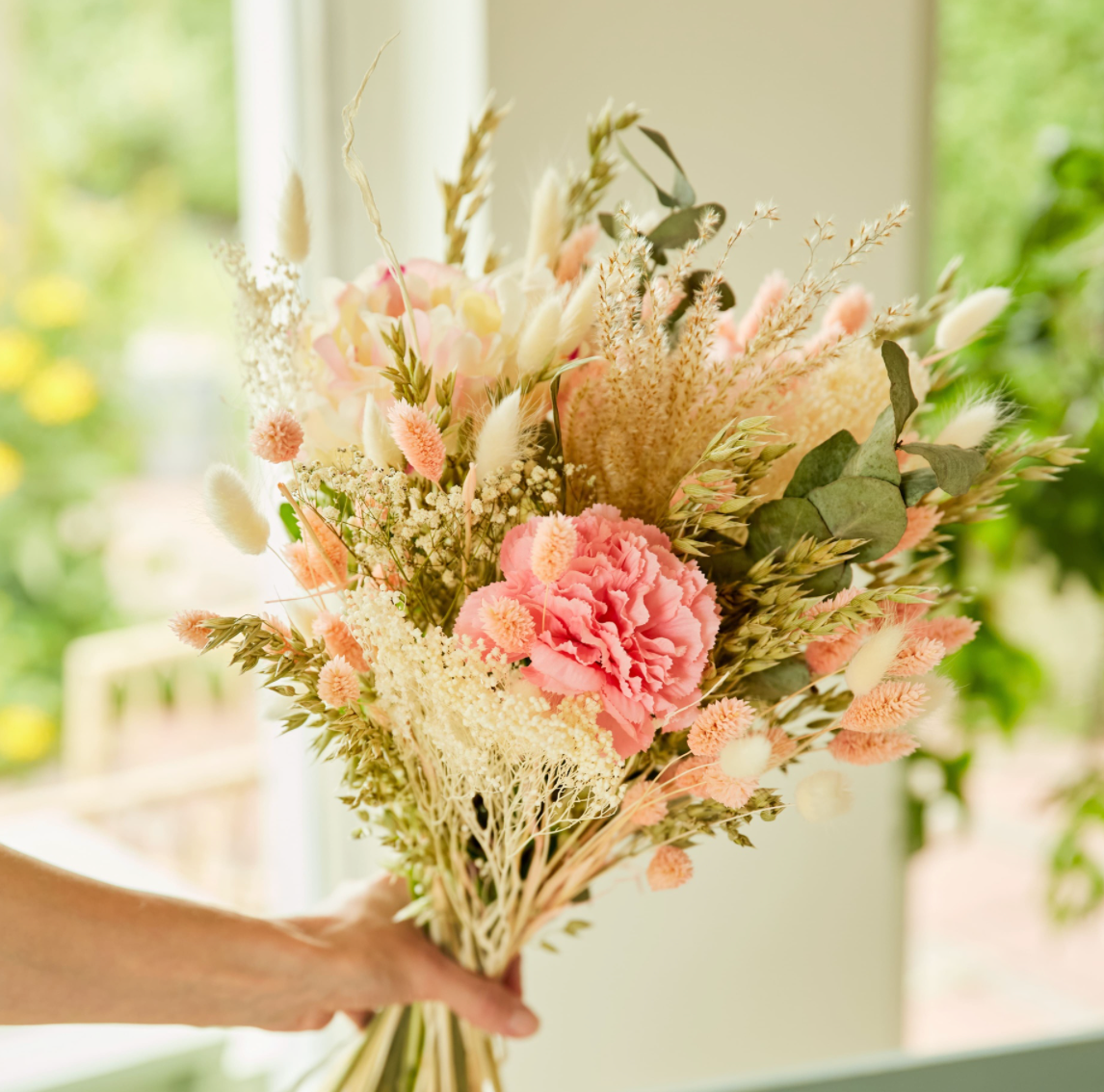 Peony Love Faux & Dried Bouquet