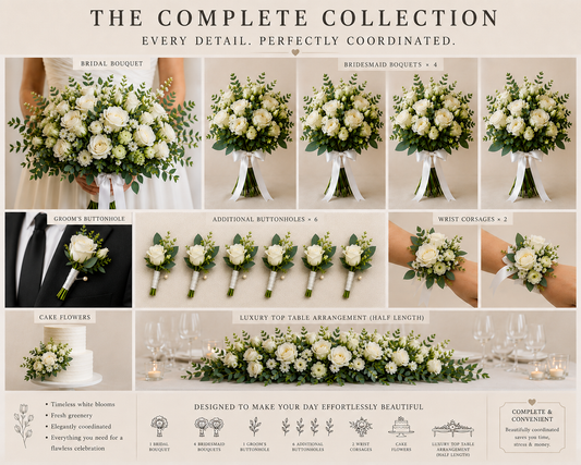 Classic White Wedding Package — Complete